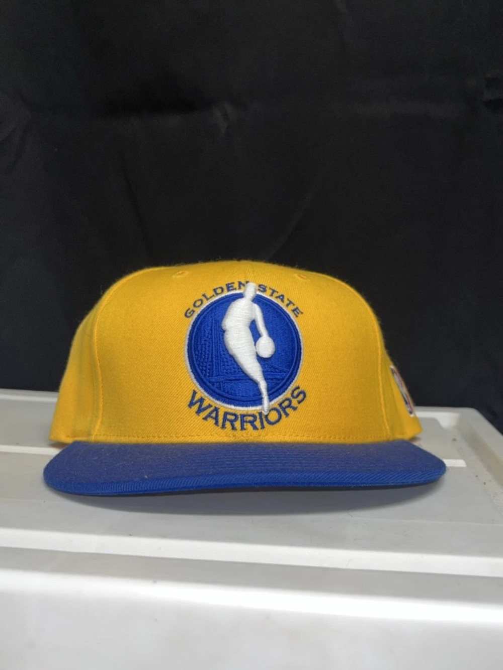 Golden State Warriors adidas Yellow and Blue NBA Team Snapback Hat
